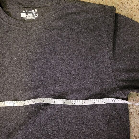 CARHARTT Men's Loose Fit Heavyweight Long-Sleeve T-Shirt Size S - Picture 7 of 8